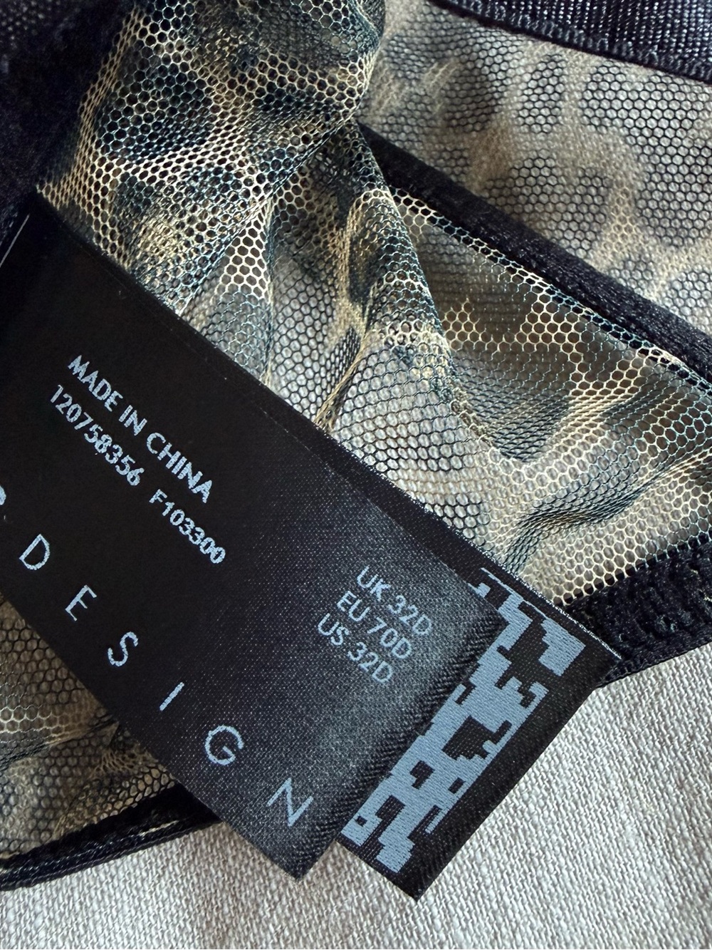 ASOS Leopard Lace Longline Bralette corset in Tan and Black - Picture 5 of 5